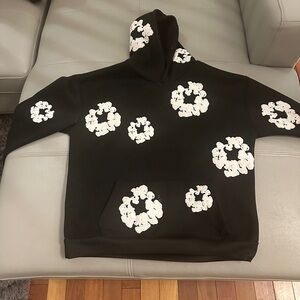 Denim Tears Hoodie white and black